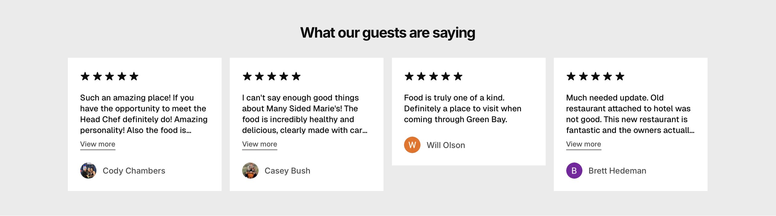 Customer testimonials and reviews