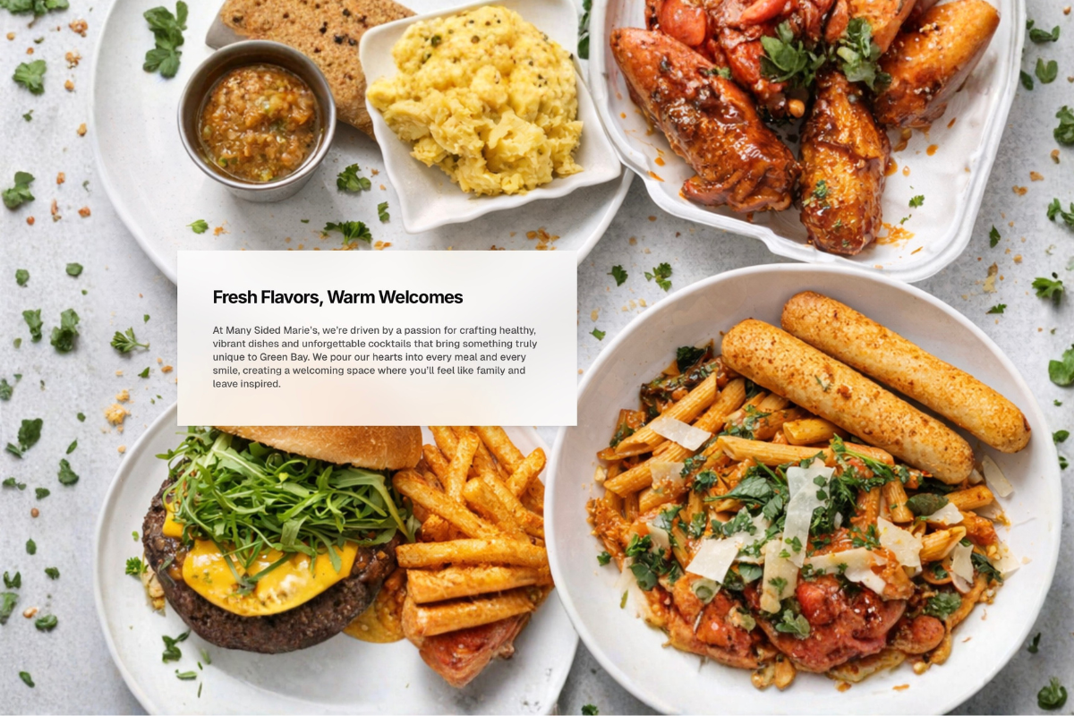 Fresh Flavors, Warm Welcomes - Many Sided Marie's Dishes