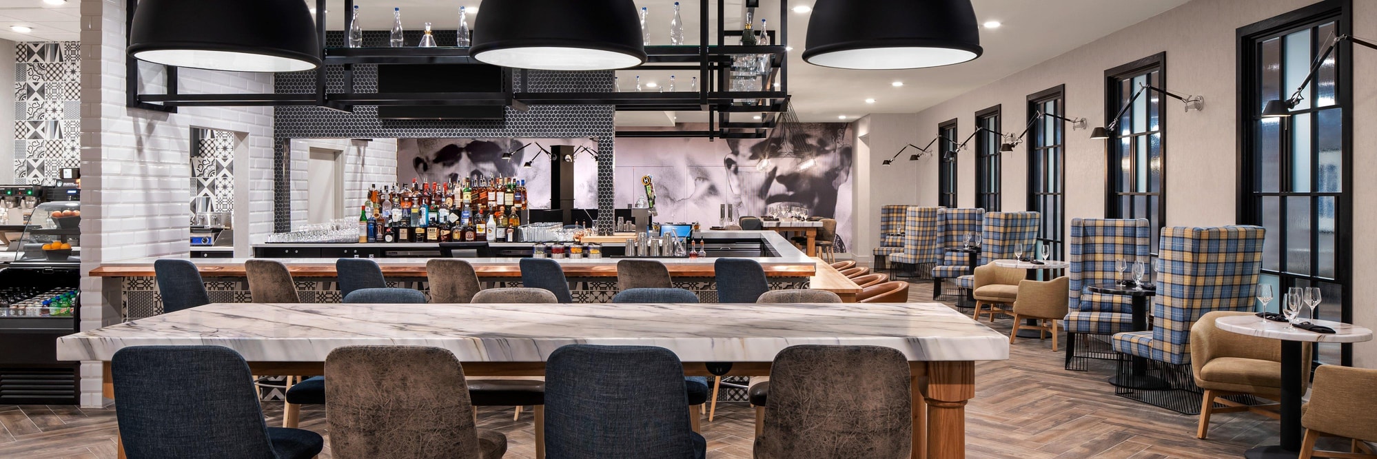 Many Sided Marie's Bar and Dining Area